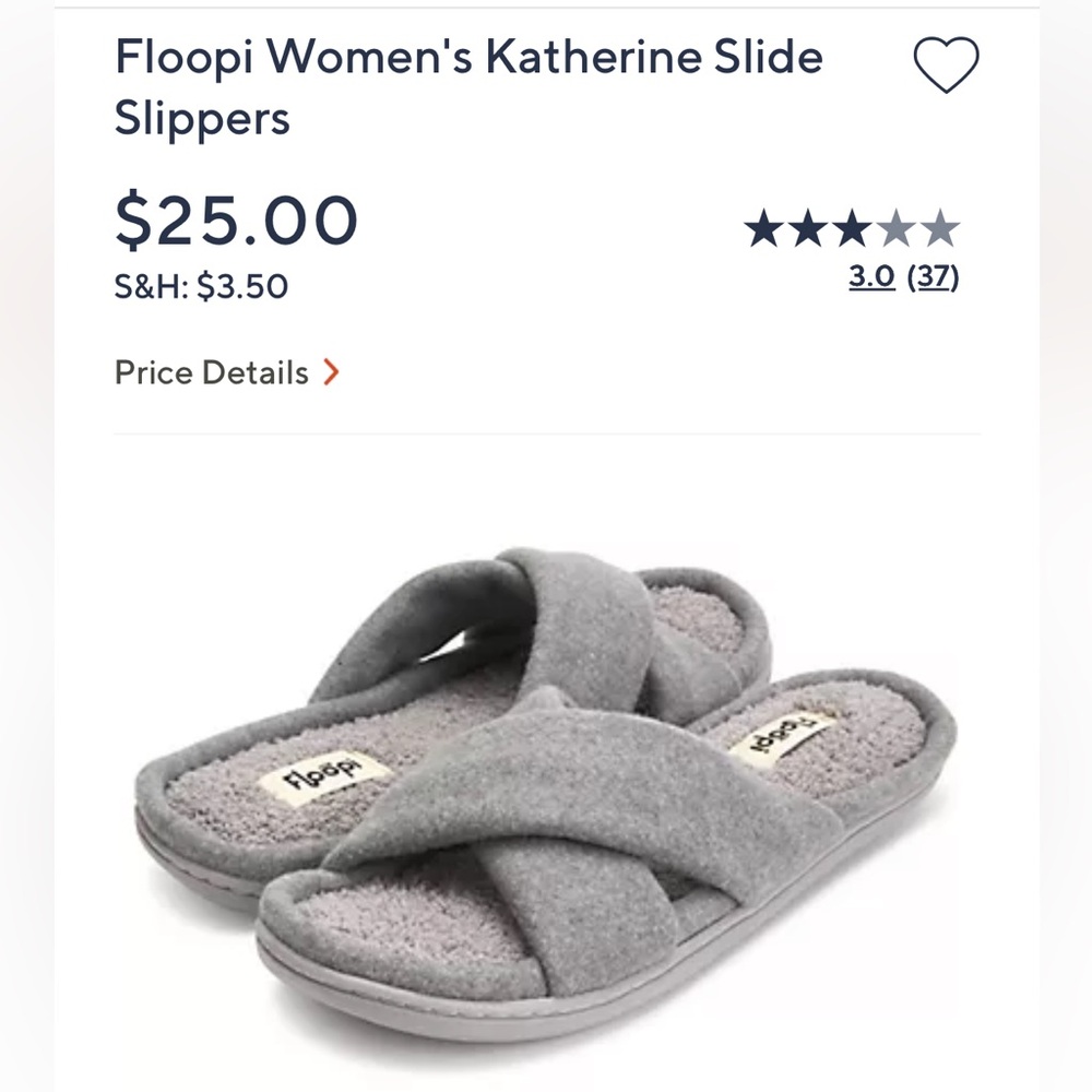 Floopi Grey Slippers